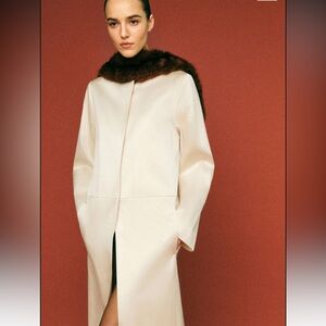 Reformation Stella Coat Silk Evening Jacket